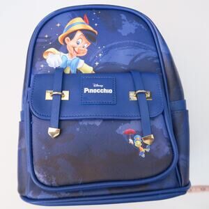 NWT Disney Pinocchio Wondapop 11" Vegan Leather Blue Mini Backpack